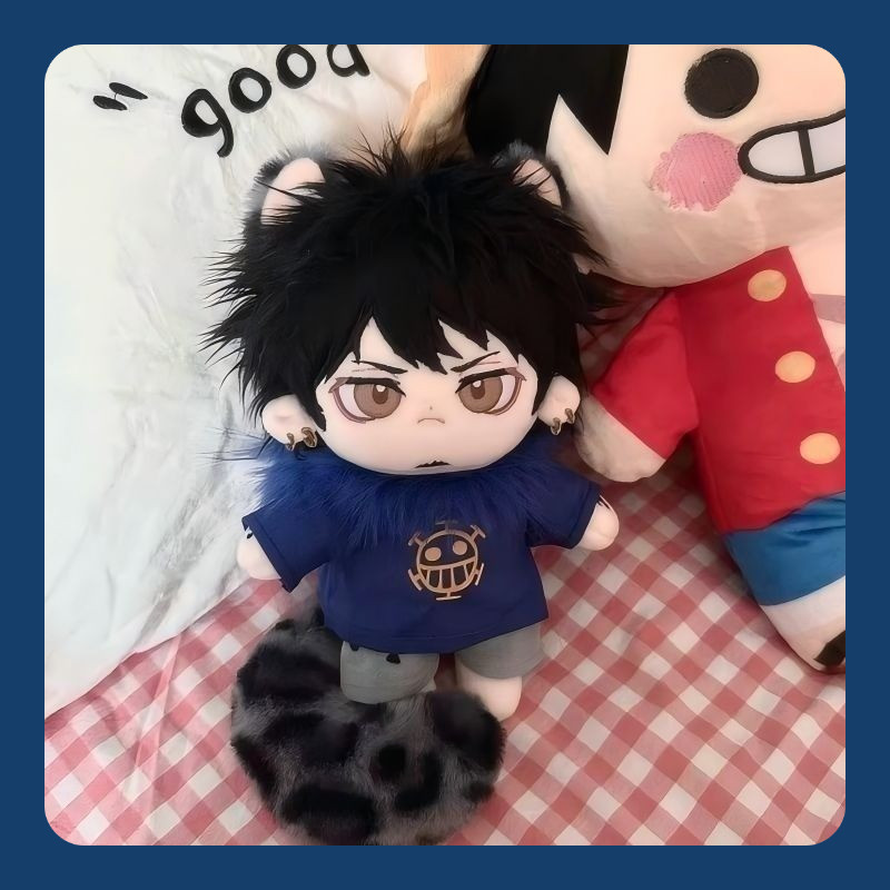 20ซม. One PIECE Trafalgar D. กฎหมายน้ําตุ๊กตาผ้าฝ้ายอะนิเมะน่ารักและหล่อของขวัญวันหยุด