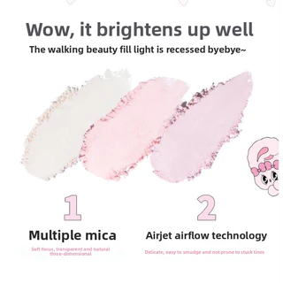 FLORTTE Monochrome Highlighter Natural Brightens The Face