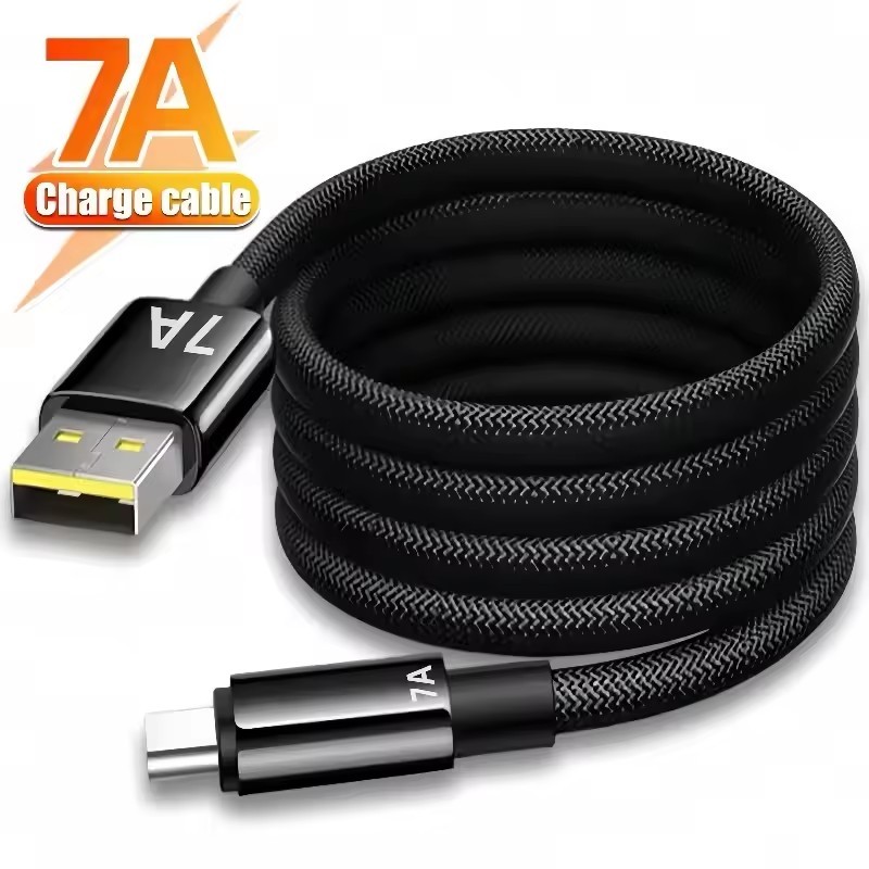 [AUTO&3C]สาย USB Type C สากล 7A ชาร์จเร็ว 120W | ไนลอนถัก 0.25 ม./1 ม./1.5 ม./2 ม. สําหรับแท็บเล็ตโทรศัพท์ (ไม่ใช่ ไอโฟน)