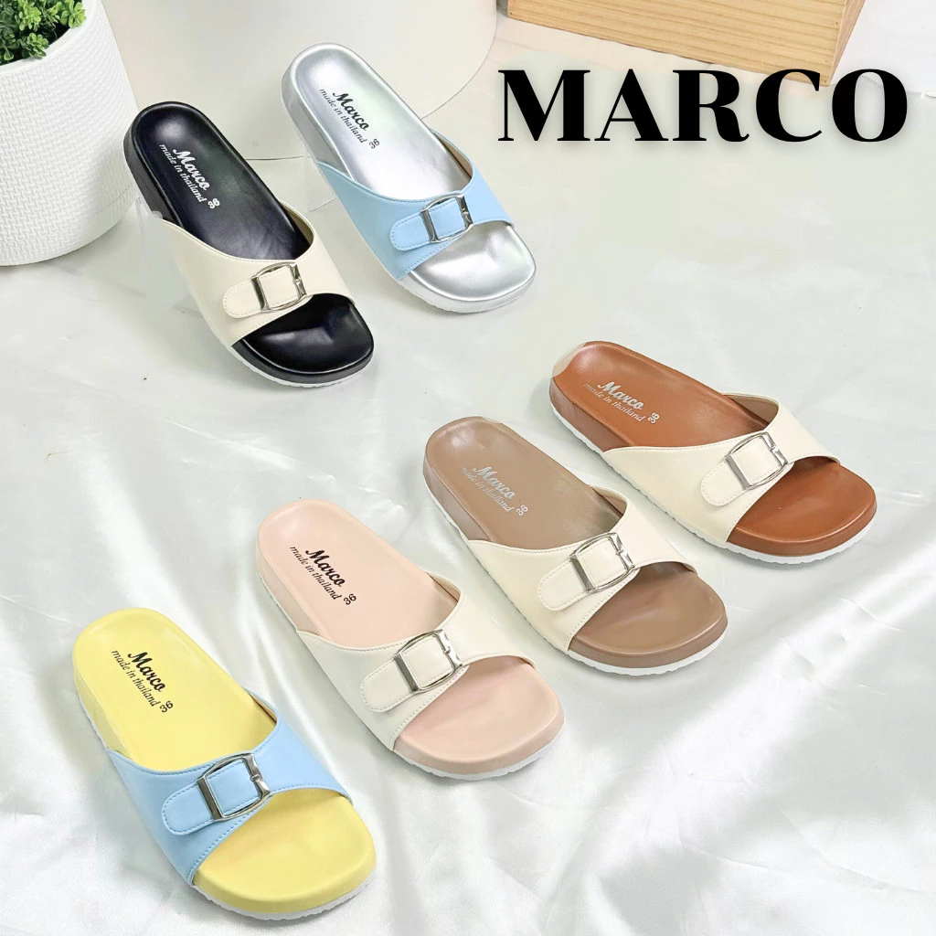 รองเท้าแตะ แบรนด์ MARCO รุ่น G1005 คาดเข็มขัด หนังนิ่ม thumbnail 3