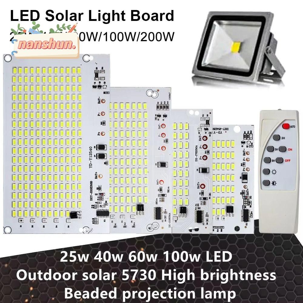 NANSHUN 1 ชิ้นแหล่งกําเนิดแสง, 25/40/60/100 วัตต์ความสว่างสูง LED Light Board, SMD5730 พร้อมรีโมทคอนโทรลแสงสีขาวรีโมทคอนโทรล Floodlight สําหรับสวนกลางแจ้งโคมไฟ
