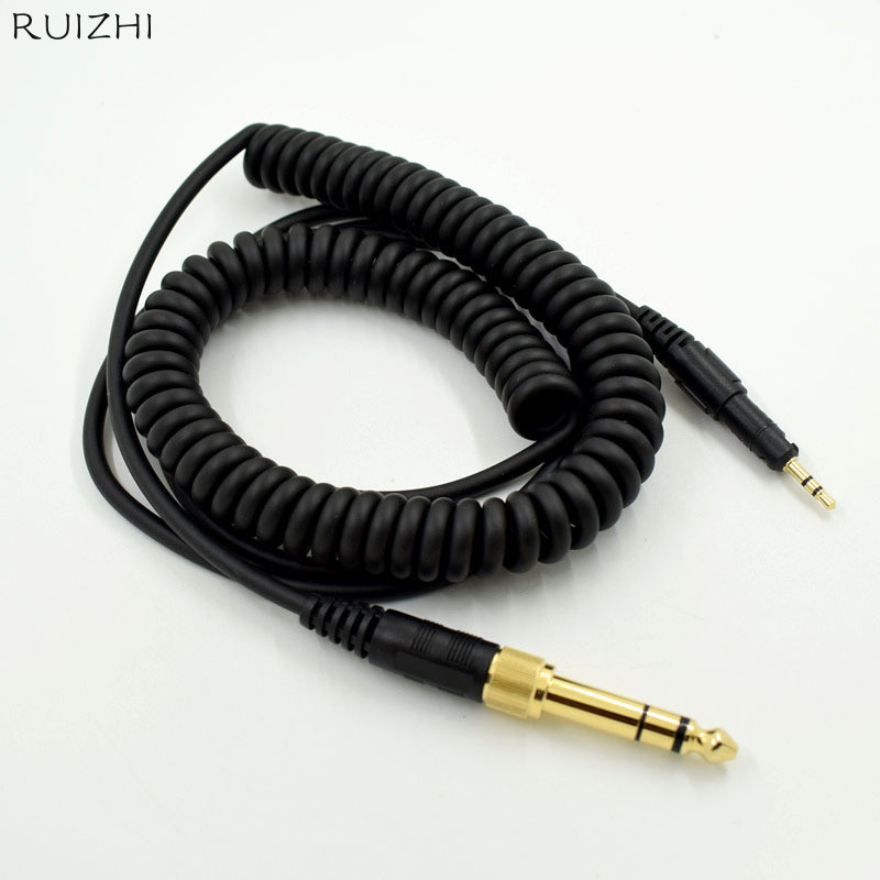 เปลี่ยนสายสัญญาณเสียงสําหรับ Audio-Technica ATH M50X M40X M60X M70X สายหูฟัง Universal หูฟังลวด 6.5 มม.อะแดปเตอร์