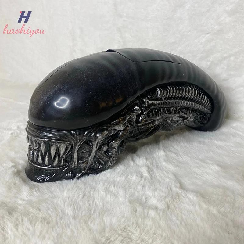 <haohiyou> Creative Horror Alien Romulus Popcorn Bucket เดสก์ท็อปตกแต่งเครื่องประดับ Alien Romulus Popcorn Bucket ของขวัญฮาโลวีน