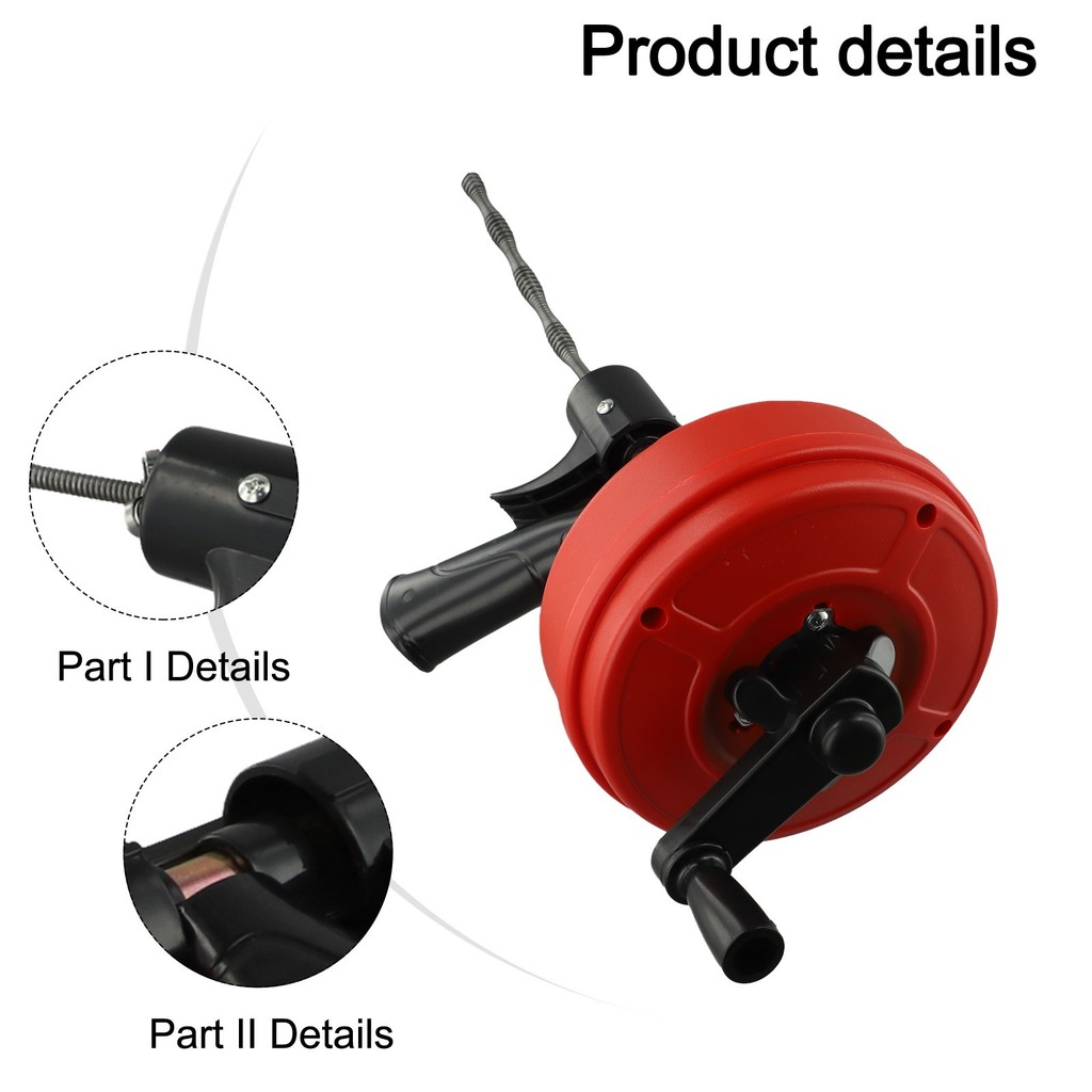 35ft Drain Auger, Dual-purpose Mode Drain Snake Tool,Professinal ประปางู