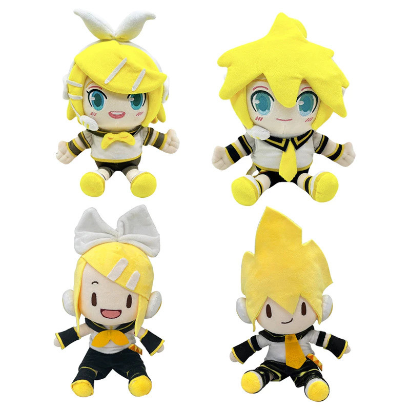Kagamine LEN Rin Hatsune Miku Kagamine ฝาแฝดยัดตุ๊กตาของเล่นตุ๊กตา