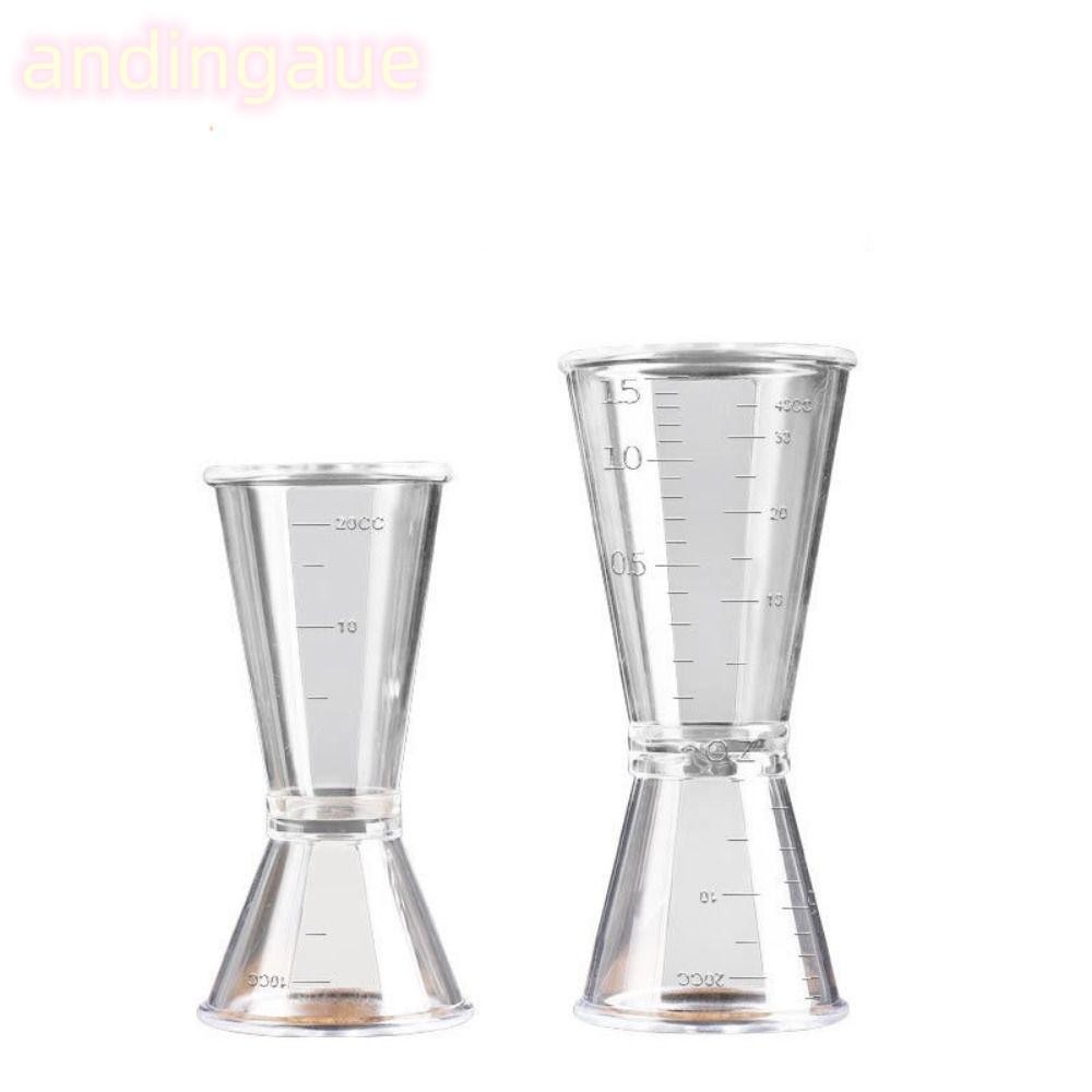 ถ้วยตวง ANDIN, เครื่องปั่นค็อกเทล PP 10/20cc, วางซ้อนกันได้สองหัว 20/40cc Double Shot