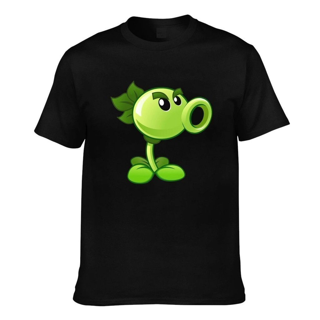 Plants Wars Zombie T-shirt เสื้อเชิ้ตผ้าฝ้ายคุณภาพสูง