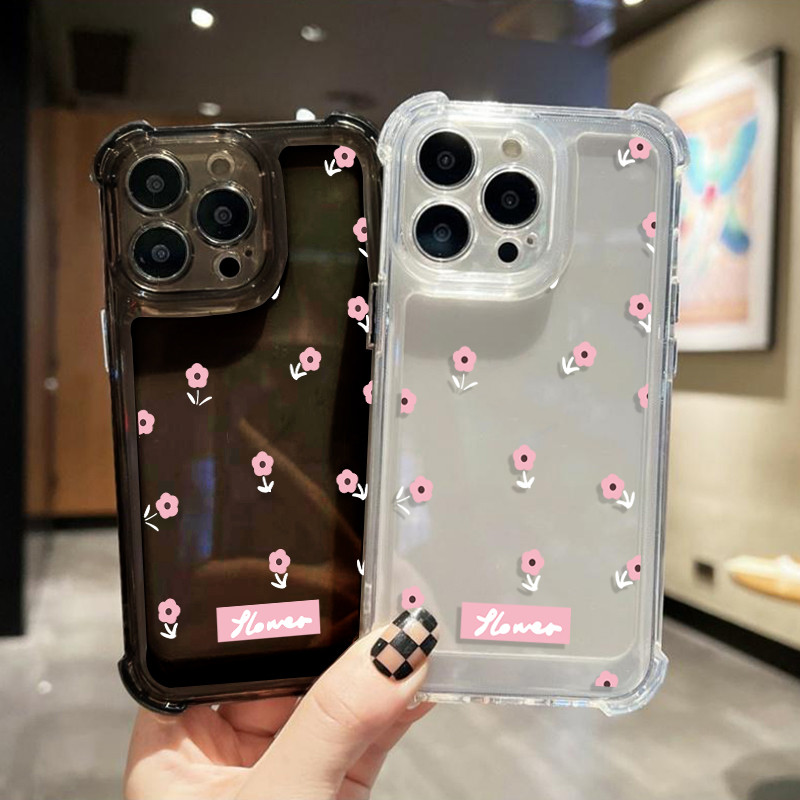 CASE นิ่มกันกระแทกเคสโทรศัพท์ สำหรับรุ่น for IPhone13/12/14Plus Pro Max 8/7 Plus X/XR11 12pro ดอกไม้ขนาดเล็กจำนวนมาก