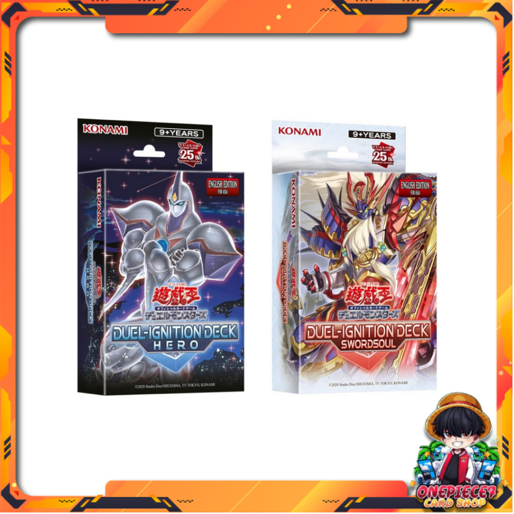 [พร้อมส่ง] เด็คเริ่มต้น ยูกิโอ Konami Yu-Gi-Oh! Asia English Duel-Ignition Deck - Hero (DI01-AE) / Swordsoul (DI02-AE)