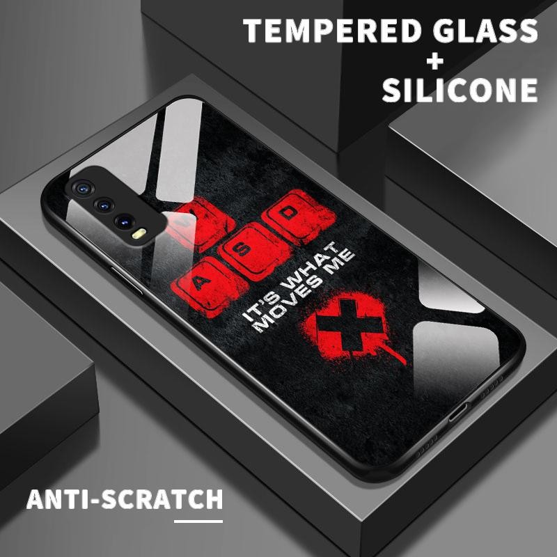 เหมาะสำหรับ VIVO Y50 Y51 2020 Y51a Y52 5G Y52t Y53S Y53s 4G Y55 Y5s กรณีโทรศัพท์มือถือกันกระแทกเคส F