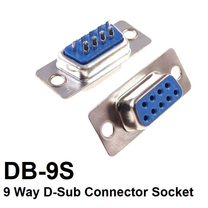 DB-9S ขั้วต่อซ็อกเก็ต D-Sub 9 Way