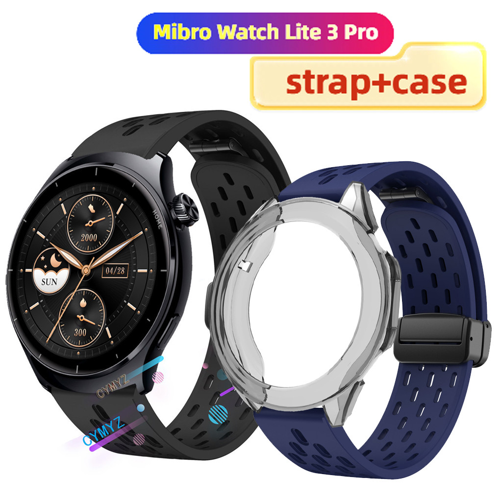 Mibro Watch Lite 3 Pro case ตัวป้องกันหน้าจอ Mibro Watch Lite 3 Pro strap สายซิลิโคน สายรัดข้อมือกีฬา