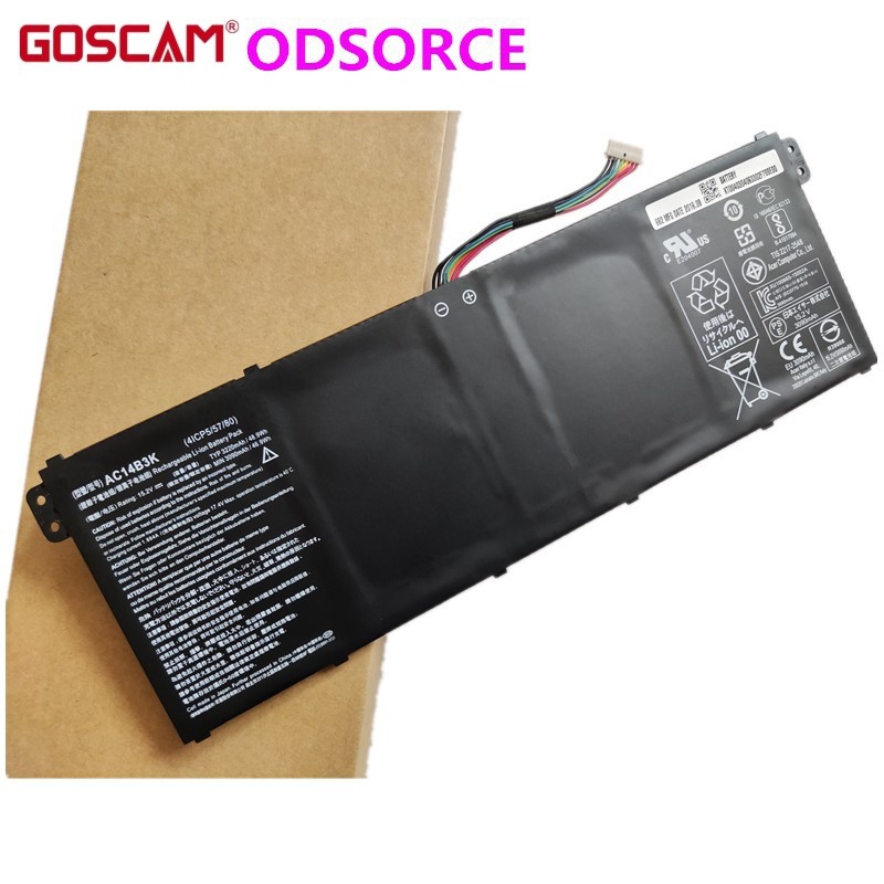 ✿Acer AC14B3K V3-112P AC14B7K A515-52 E5-771 4ICP5/57/80 15.2V 48WH OEM แล็ปท็อป