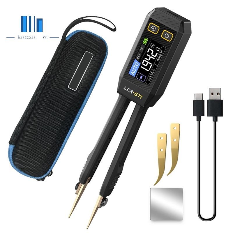 Lcr-st1 10KHz LCR Meter Tweezer, Mini Smart SMD Tester, ส่วนประกอบอัตโนมัติการรับรู้อิเล็กทรอนิกส์วิ