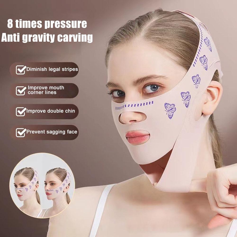 Soug V Face Mask Face Lift กระชับ Face Lift Double Breathable Chin Care Facial T7B4
