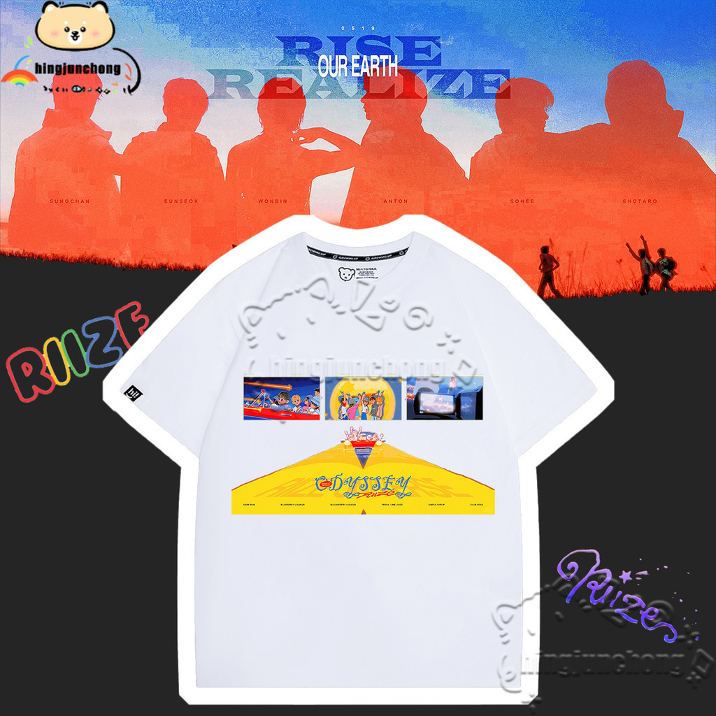 2025 RIZE CONCERT TOUR TSHIRT Odyssey พิมพ์ TShirt เสื้อยืด Unisex S-5XL R007