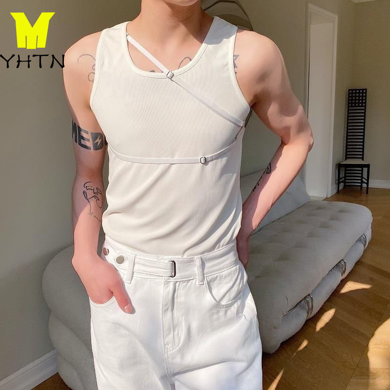 YHTN  เสื้อกล้าม ขาว tomchic ห่านคู่ คุณภาพสูง ฤดูร้อน ระบายอากาศได้ นุ่มและสบาย สินค้าใหม่ tank top