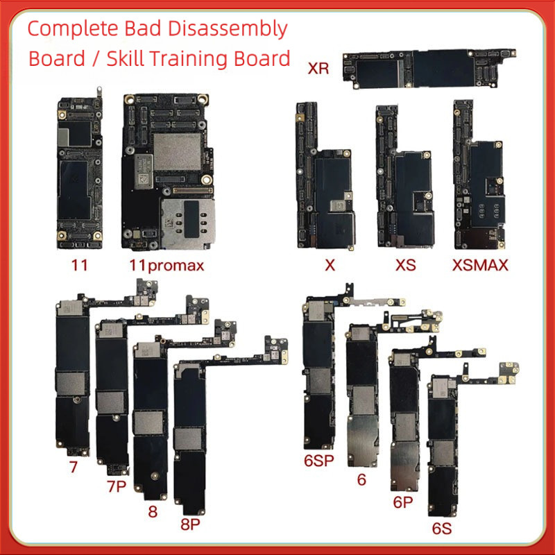 เหมาะสําหรับ iPhone X XS XR 11Pro 12Pro 11 12 13 Pro Max 6G 6Plus 6S 6S 7G 7Plus 8G 8P, ไม่ผิดกําลังบนกับ Nand เมนบอร์ดบอร์ด/ใช้สําหรับถอดชิ้นส่วนและฝึกทักษะ