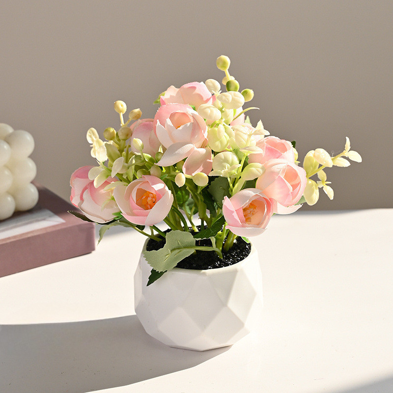 ต้นไม้กระถางขนาดเล็ก กงานกระถางเครื่องประดับตกแต่งสวน ดอกไม้ตกแต่งบ้าน - รูปที่ 2