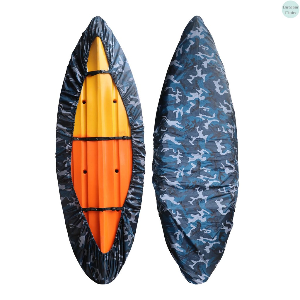 [คลับกลางแจ้ง] Kayak Cover กันน้ํา UV ทน Kayak Cover Outdoor Kayak Storage Dust Cover สําหรับเรือ Ka