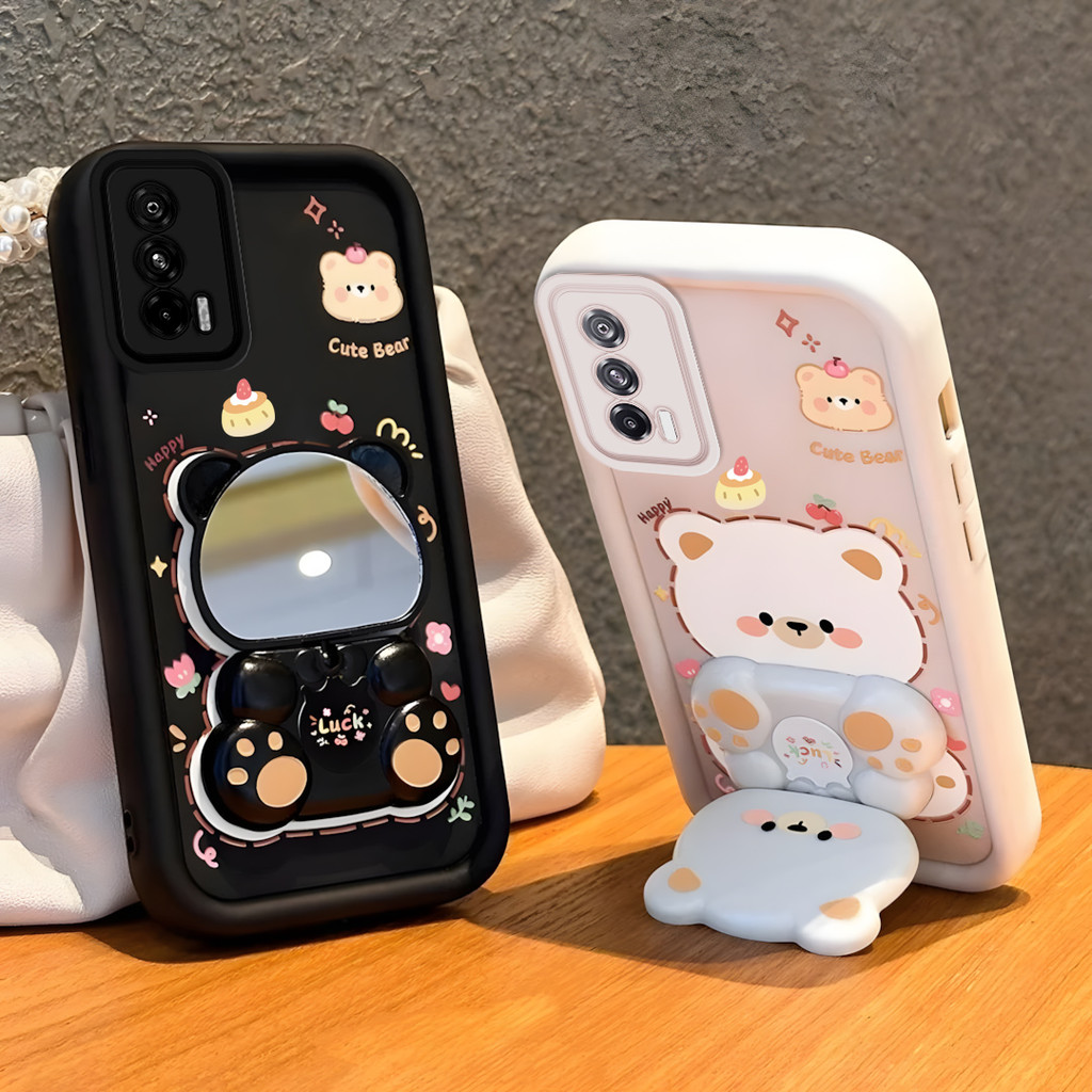 เคสสําหรับ Vivo V15 V15 PRO V17 Pro V19 เคสโทรศัพท์ ร้อนขายน่ารักหมีน้อยผู้ถือนิ่ม TPU