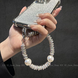 🌟Bov🌟สำหรับ iPhone VIVO OPPO Xiaomi กรณีโทรศัพท์ Lanyard สไตล์ Instagram โทรศัพท์มือถือ ลูกปัดหัวเข็มขัด-HLGS1