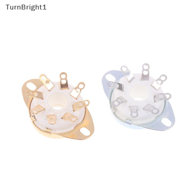 [TurnBright] 1 PC 8Pin GZC8-Y-6 Octal Tube Socket เซรามิควาล์วฐานแจ็คสําหรับ KT88/6550/EL34/6P6P/6V6