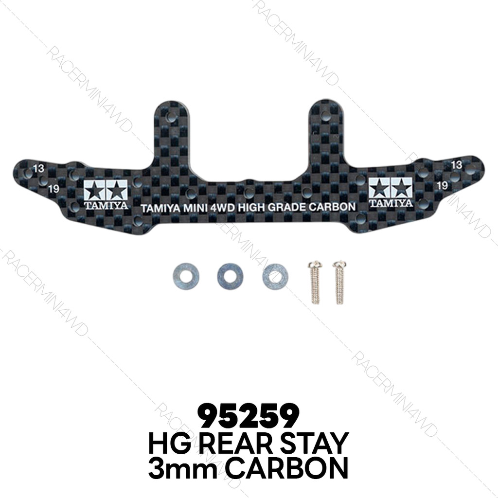 TAMIYA 95259 HG Carbon Rear Stay (3mm) ชุดแต่งมินิโฟร์วีลทามิย่าแท้