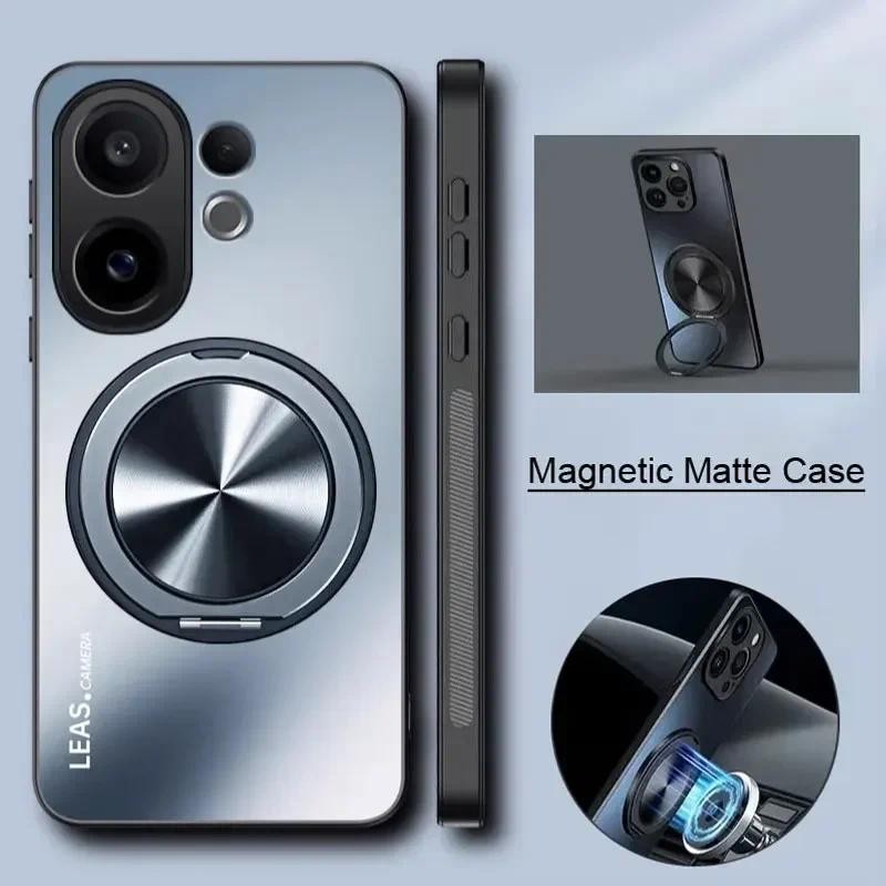 AG Frosted แหวนแม่เหล็กขาตั้งสําหรับ VIVO X200 FE Matte กันชนกล้องฝาครอบป้องกันสําหรับ VIVO X200FE S30 Pro Mini