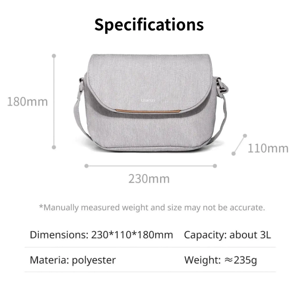 Ulanzi กระเป๋าสะพายข้าง F01/F02 Sling Bag ความจุ 4L กระเป๋าผู้หญิง สำหรับใส่กล้อง มือถือ พกพาเดินทาง thumbnail 8
