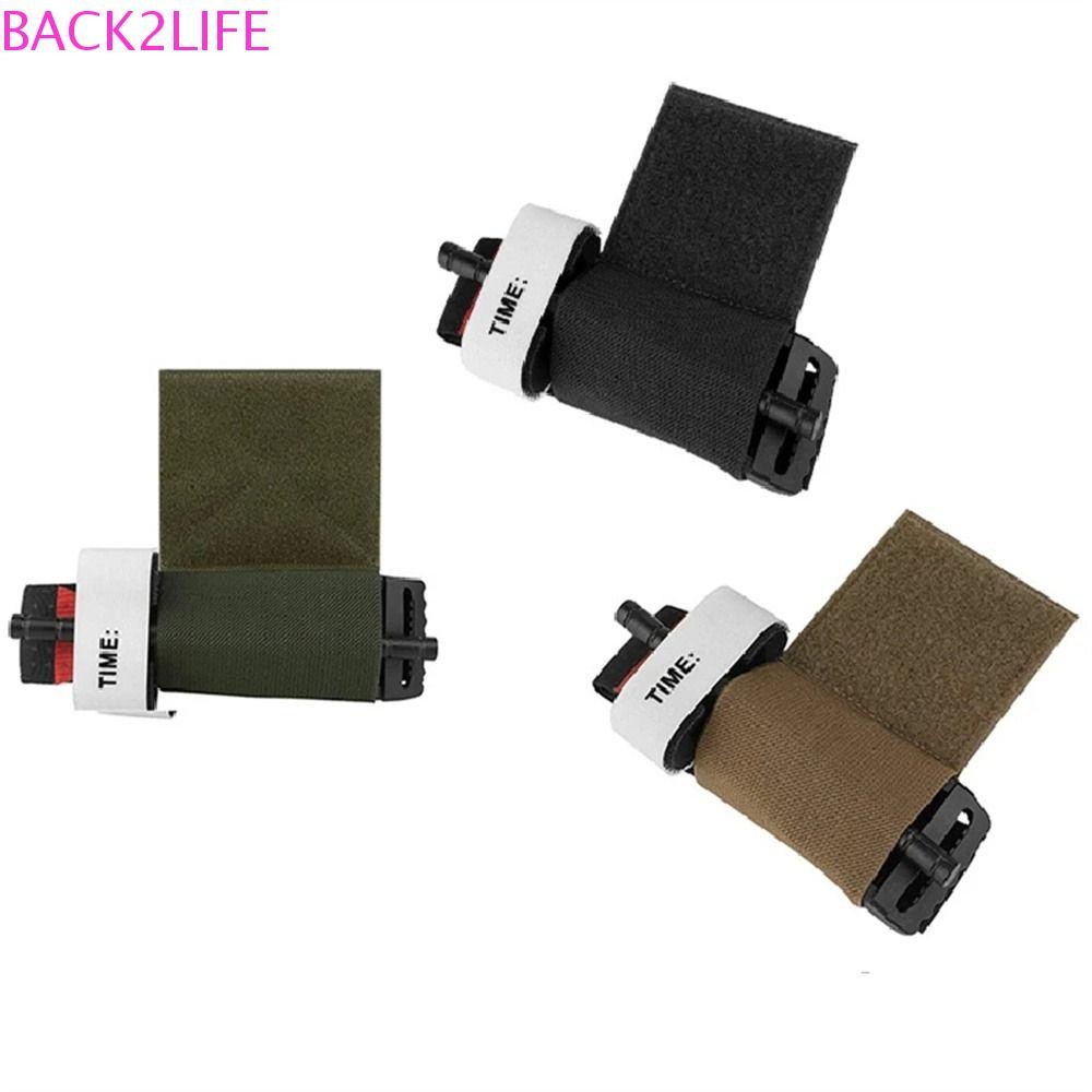 BACK2LIFE Tourniquets Pouch, Elastic Hook & Loop Tourniquet Holder, Secure Storage Holder Durable Plate Carrier Chest Rig Outdoor Tourniquet Backpack
