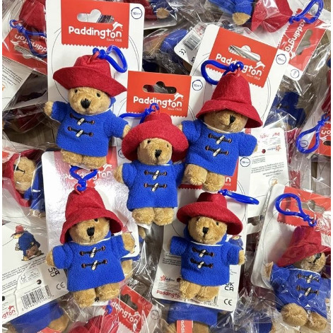 ตุ๊กตา Paddington Bear ของเล่นตุ๊กตาพวงกุญแจ Paddington ตุ๊กตาของขวัญ