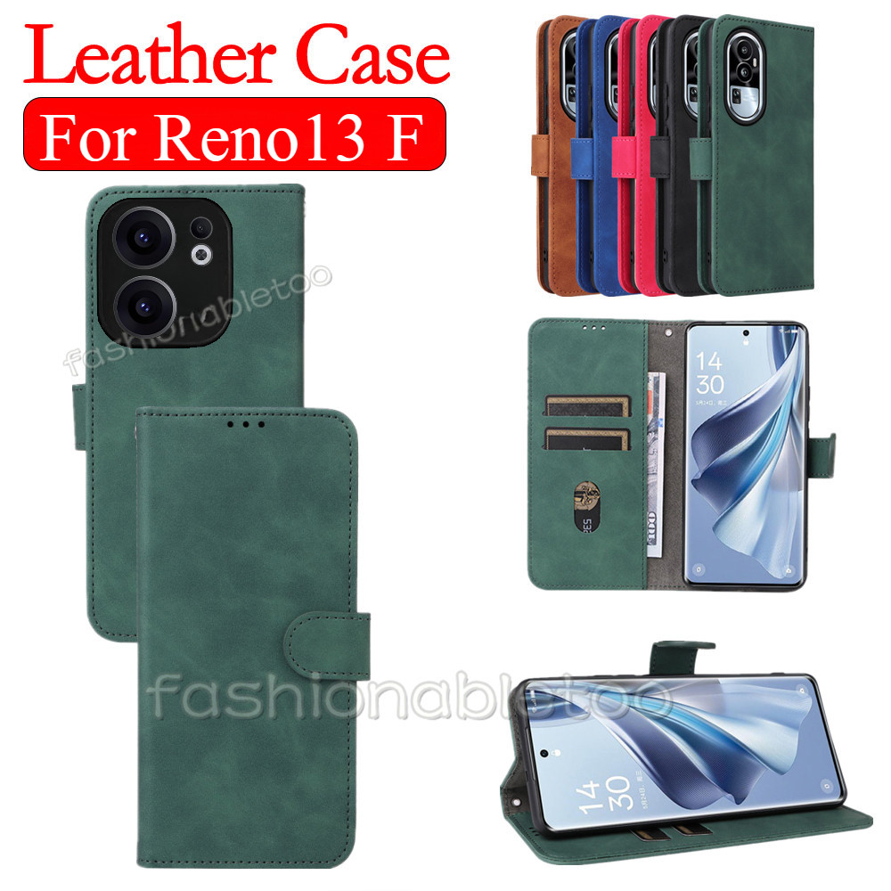Flip หนังสําหรับ Oppo Reno 13 F pro 13F 13pro 1 3 Reno13 F Reno13F Reno13 pro Reno13pro วงเล็บแม่เหล