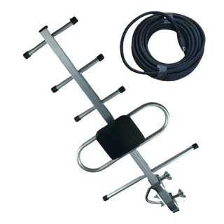 เสาดิจิตอล พร้อมสาย U5E SAMART และ TD-5E THAISAT ภายนอก Outdoor Digital TV Antenna เสาอากาศทีวีดิจิตอล สาย 10 ม