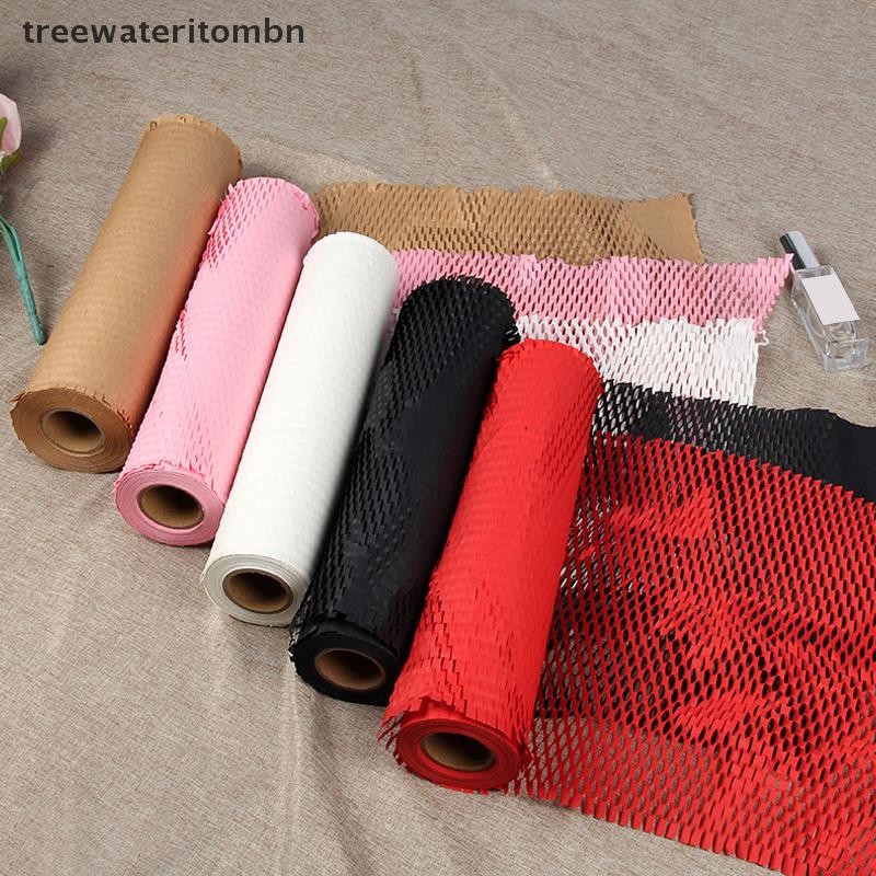 Tt 30CMX5M กระดาษรังผึ้ง, กระดาษบรรจุภัณฑ์บัฟเฟอร์กันกระแทก, กระดาษคราฟท์ป้องกันสิ่งแวดล้อมที่ย่อยสลายได้บรรจุภัณฑ์ดอกไม้ mbn