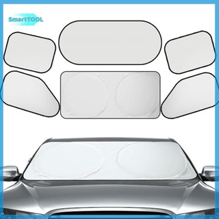 Utzn> ม่านบังแดดรถยนต์ครอบคลุมUniversalกระจกกระจกพับVisorกระ…