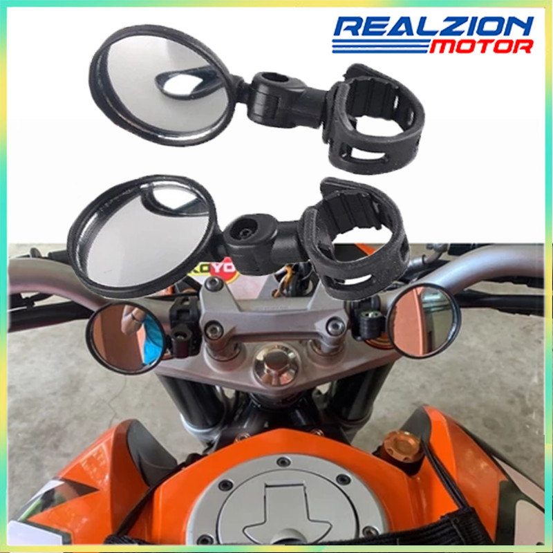 Realzion Universal กระจกมองข้างรถจักรยานยนต์ DUKE 200 390 690 MT09 MT15 MT03 R15 R25 MT25 Rebel 500 