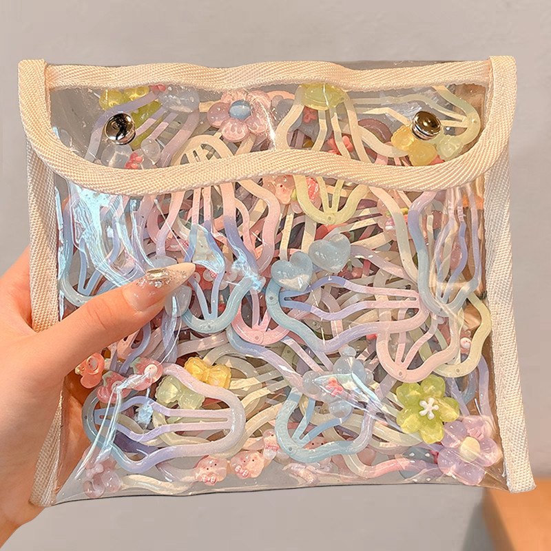 เด็กน่ารักเมฆกิ๊บสาวด้านผมหักเรียบ Bb คลิปอุปกรณ์ผม