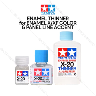 TAMIYA X-20 Enamel Thinner for Enamel X/XF Color and Panel Line Accent ทินเนอร์สีอีนาเมล 80020 80030 80040