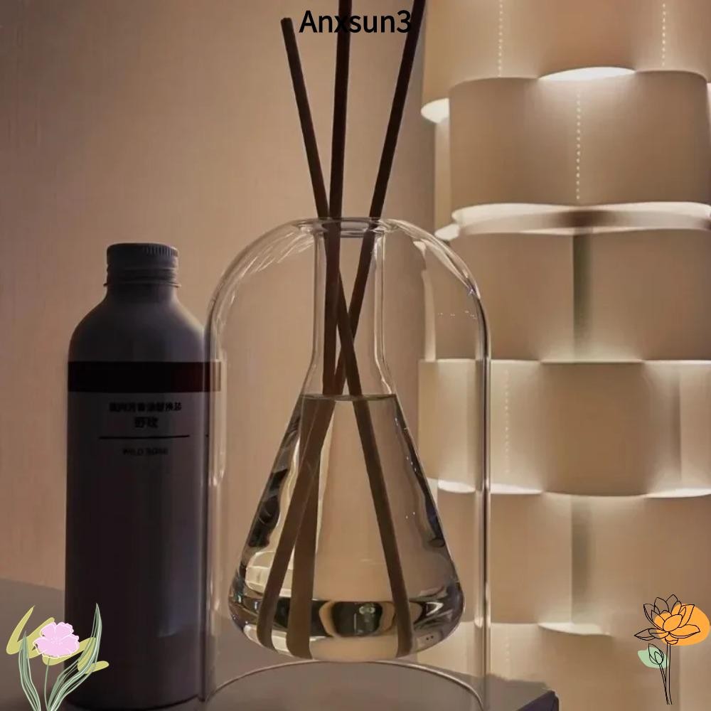 Anxsun3 ภาชนะเก็บ,ขวดกระจายกลิ่นแท่งน้ําหอมโปร่งใส,กกอโรมาเธอราพีน้ํามันหอมระเหยกระจายที่ทันสมัย