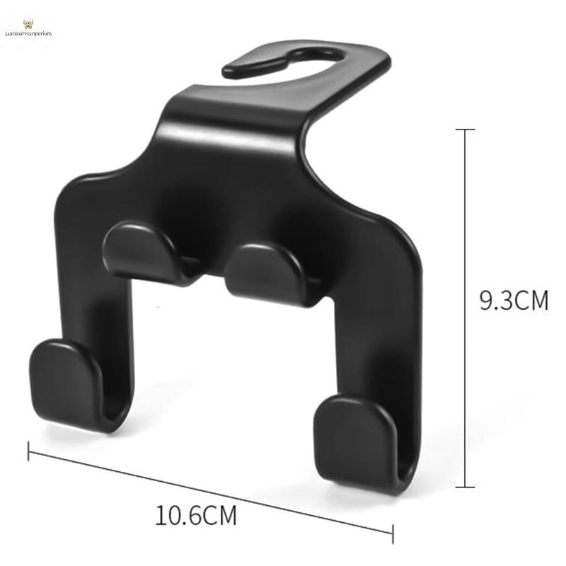 Cod Car Seat Headrest Hook Hanger Black Storage Organizer Universal สําหรับกระเป๋าถือกระเป๋า Coat Fit Universal Vehicle Car Holder ใหม่