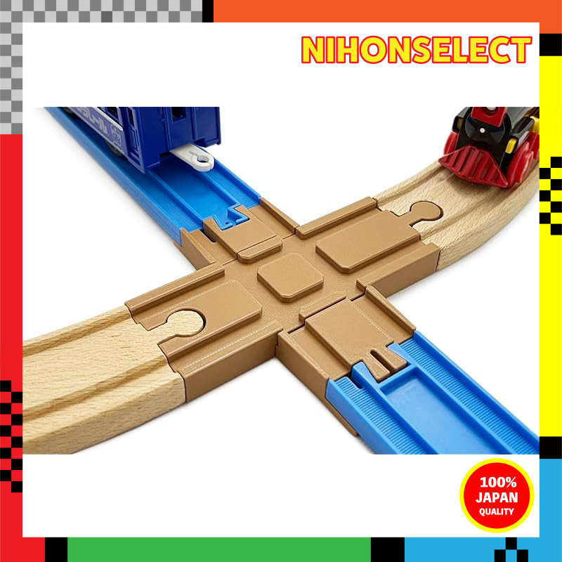 Wooden Track Compatible Cross Rail Set (Separate Type 1 Set) Black 19140 รางรถไฟไม้ รางรถไฟพลาสติก