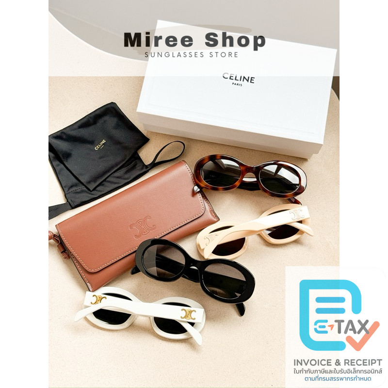 {กดโค้ดลดเพิ่ม1000} Celine TRIOMPHE 01 CL40194U SUNGLASSES รุ่นน้องลิซ่า