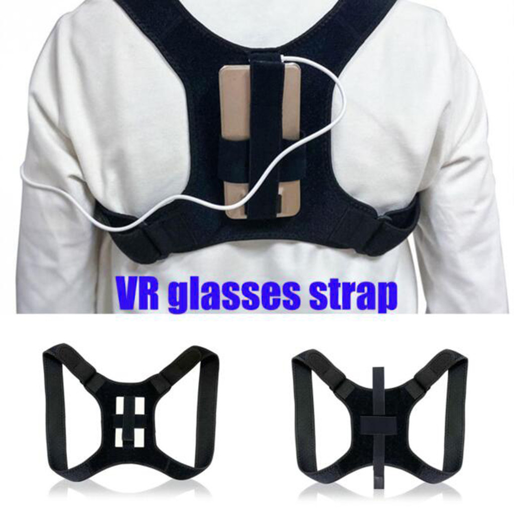 [Calcutta] VR Mobile Strap Elastic Anti-slip Lightweight Portable Breathable Hollow Out Mesh Carryin