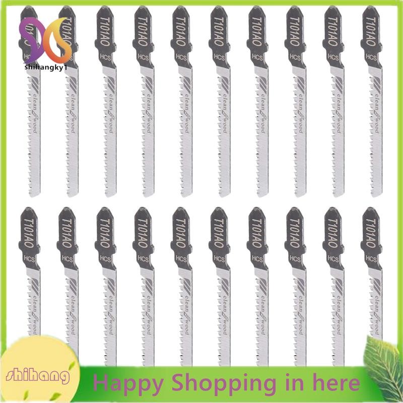 20 ชิ้นลูกสูบจิ๊กซอว์ใบมีด T101AO T-Shank Multi Jig ใบเลื่อยสําหรับไม้แผ่นตัดพลาสติก