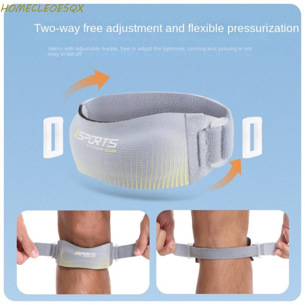 HOMECLEEOESQX Patella เข่ารั้งสายรัด, Neoprene Breathable Patella Tendon เข่าสายรัด, Professional Non-Slip Design โช้คอัพปรับกีฬาเข่าห่อจัมเปอร์เข่า