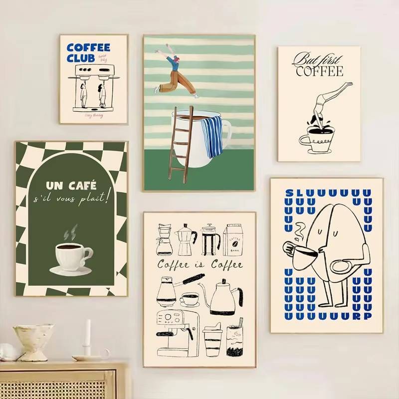 กาแฟDiverโปสเตอร์Humourกาแฟตกแต่งผนังห้องครัวที่ทันสมัยบ้านพิมพ์Wall Artภาพวาดห้องครัวตกแต่งห้องกาแฟคนรักของขวัญ