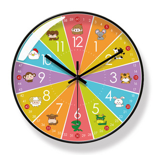 การ์ตูนการ์ตูนนาฬิกาควอทซ์นาฬิกากวาดวินาทีต้นการศึกษาเงียบห้…