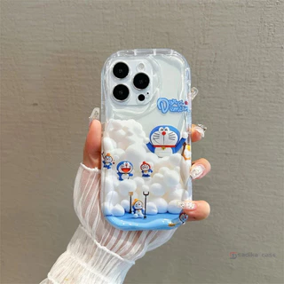 เคสไอโฟน โดเรมอน สำหรับ IPhone 11 15 16 13 12 14 Pro Max XR X XS Max 7 8 15 Plus เคส IPhone เคสไอโฟน 13 11 16 15 CE1816