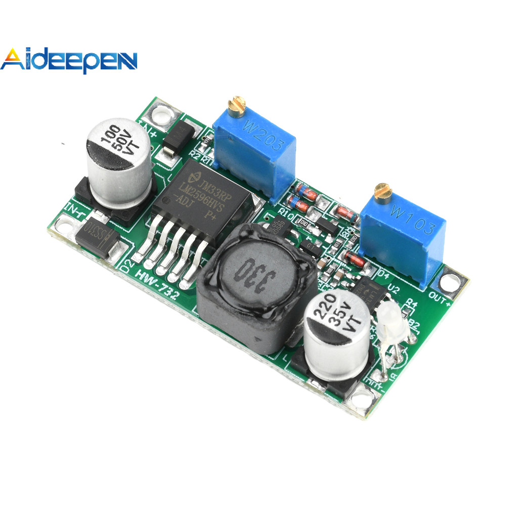 AIDEEPEN DC-DC LM2596HVS โมดูลสเต็ปดาวน์แบบปรับได้